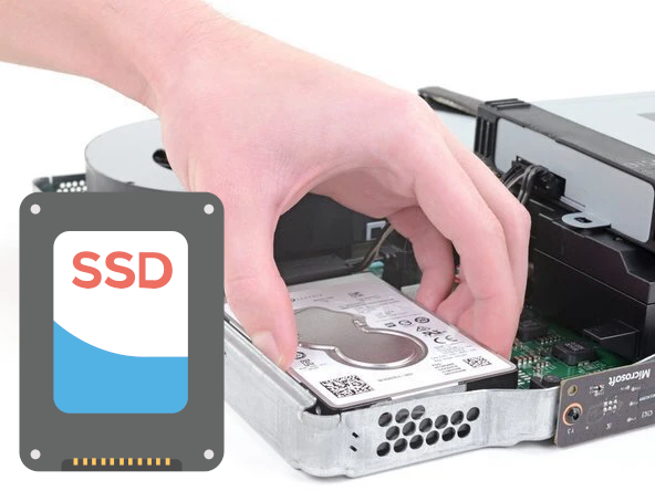 Xbox One X Wymiana dysku na SSD